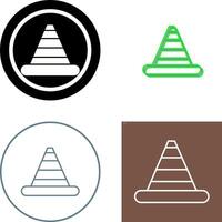 conception d'icône de cône de signalisation vecteur
