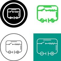 électrique circuit icône conception vecteur