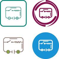 électrique circuit icône conception vecteur