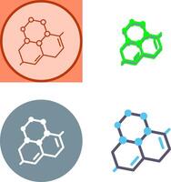 conception d'icône de molécule vecteur