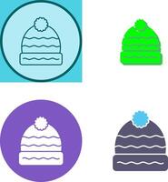 conception d'icône de chapeau d'hiver vecteur