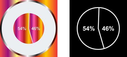 candidat Statistiques icône conception vecteur