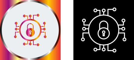 unique Les données Sécurité icône conception vecteur