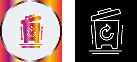 conception d'icône de poubelle vecteur