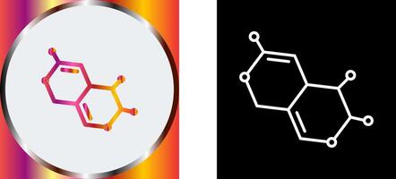 conception d'icône de molécule vecteur