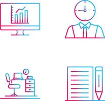 graphique et temps est argent icône vecteur