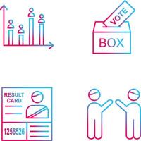 donner voter et candidat et graphique icône vecteur