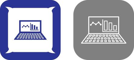 unique en ligne Statistiques icône conception vecteur