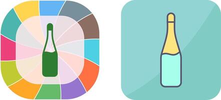 Champagne bouteille icône conception vecteur