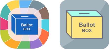 scrutin boîte icône conception vecteur