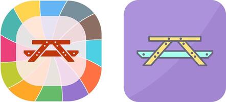 pique-nique de table icône conception vecteur