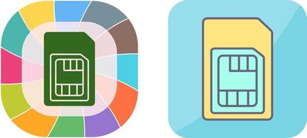 sim carte icône conception vecteur