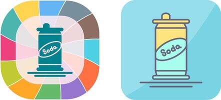 conception d'icône de canette de soda vecteur