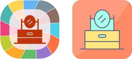 vanité miroir icône conception vecteur