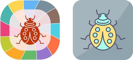 conception d'icône de coccinelle vecteur