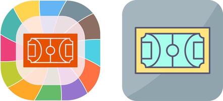 conception d'icône de terrain de football vecteur