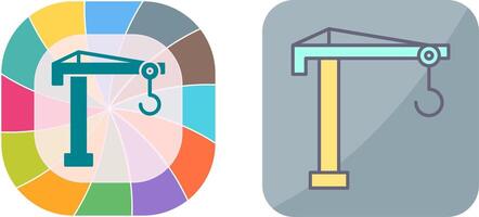 conception d'icône de grue vecteur