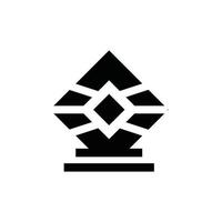 illustration de conception de logo vectoriel phare abstrait
