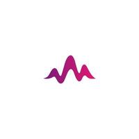 modèle d'inspirations logo pouls violet. musique. médical vecteur