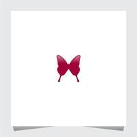 modèle d'inspirations logo papillon coloré vecteur