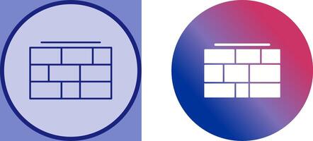 conception d'icône de mur de briques vecteur
