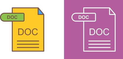 doc icône conception vecteur