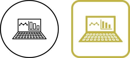 unique en ligne Statistiques icône conception vecteur