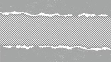 modèle de papier déchiré gris isolé pour bannière, affiche et flyer. illustration vectorielle modifiable