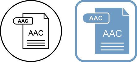 aac icône conception vecteur