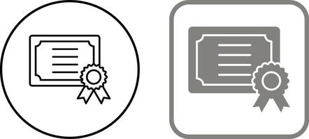 conception d'icône de certificat vecteur
