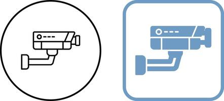 conception d'icône de vidéosurveillance vecteur