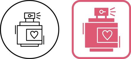 conception d'icône de parfum vecteur
