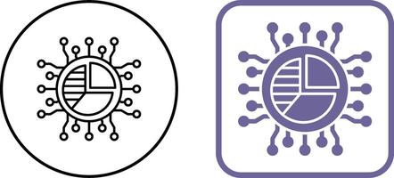 conception d'icône graphique à secteurs vecteur