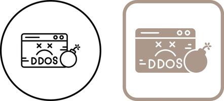 ddos icône conception vecteur