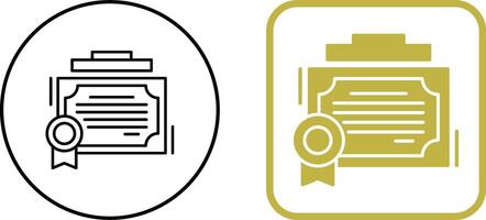 conception d'icône de certificat vecteur