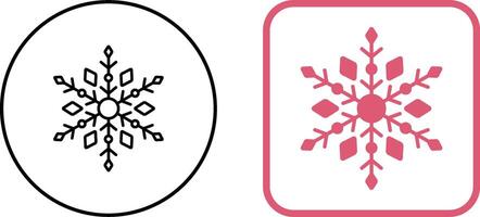 conception d'icône de flocon de neige vecteur