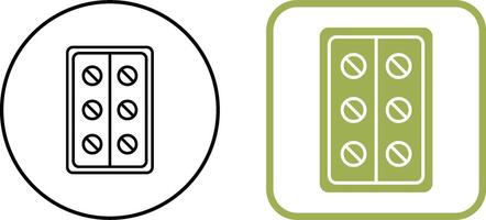 conception d'icône de pilules vecteur
