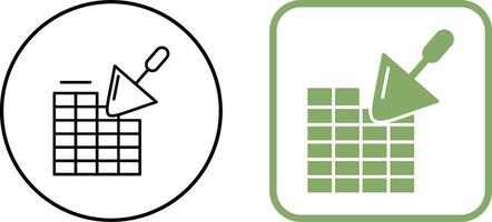 conception d'icône de mur de briques vecteur