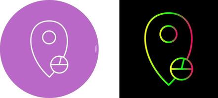 emplacement statistiques icône conception vecteur