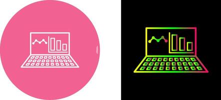 unique en ligne Statistiques icône conception vecteur