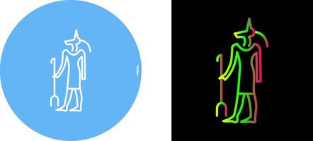 égyptien Dieu icône conception vecteur