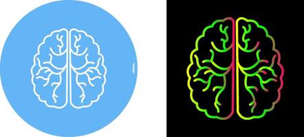 conception d'icône de cerveau vecteur