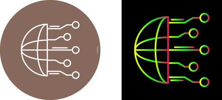 conception d'icône de réseau vecteur