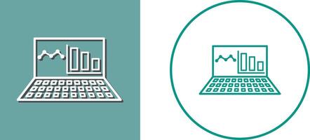 unique en ligne Statistiques icône conception vecteur