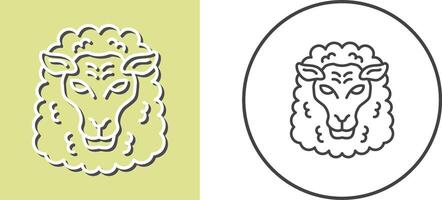 conception d'icône de mouton vecteur