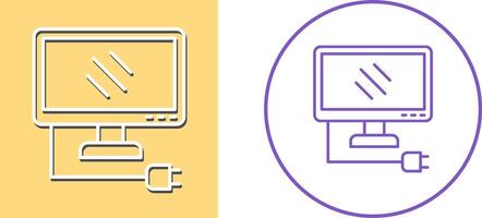 conception d'icône de moniteur vecteur