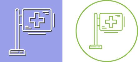 conception d'icône de signe d'hôpital vecteur