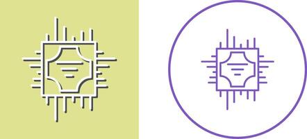 conception d'icône de processeur vecteur