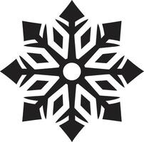 congelé délicatesse logo icône hivers merveille iconique emblème icône vecteur