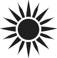 étoile du jour conception Soleil badge sunburst étincelle Soleil logo icône vecteur